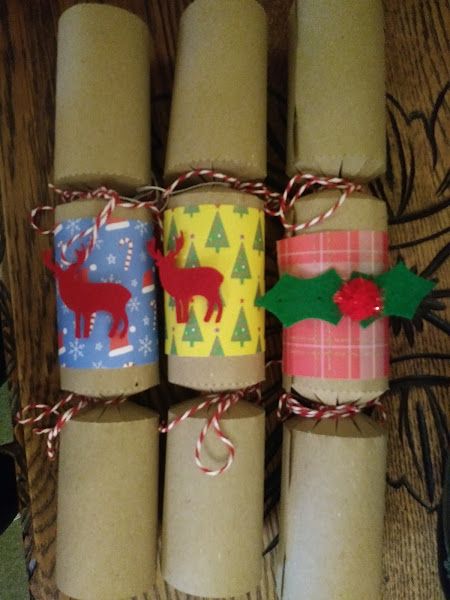 Handmade Christmas crackers