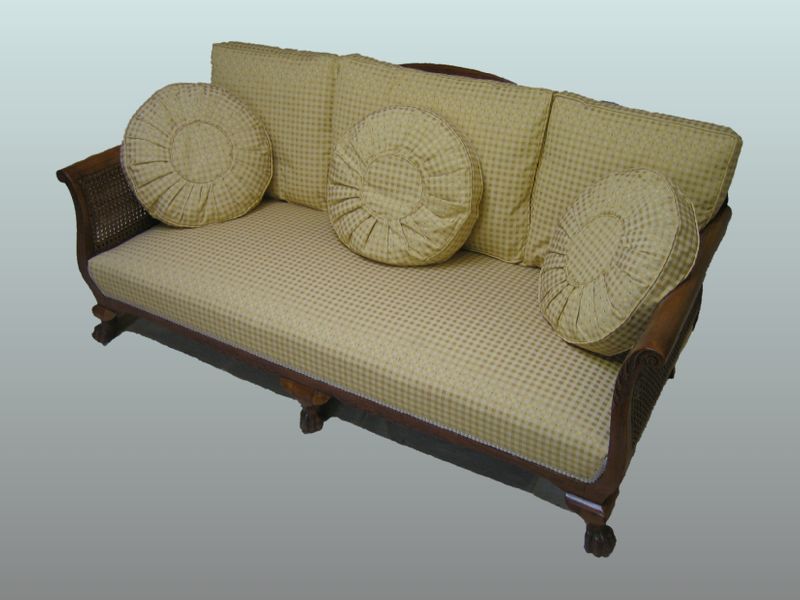 Begere Sofa with loose back cushions.