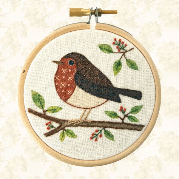 Embroidery Robin
