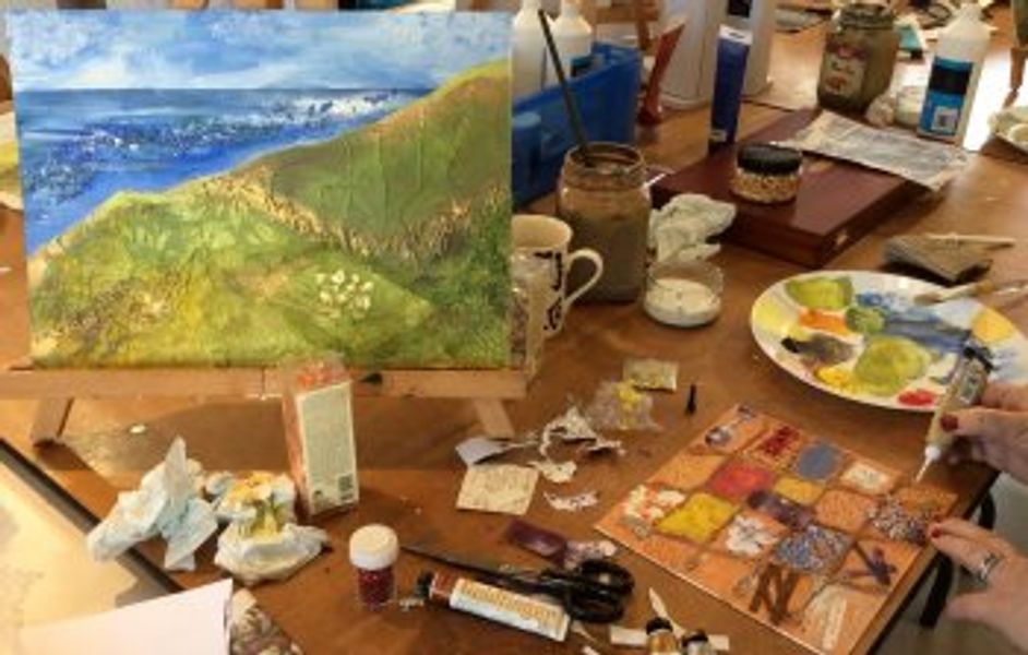 Kick start your art with our one-day Mixed Media class! 