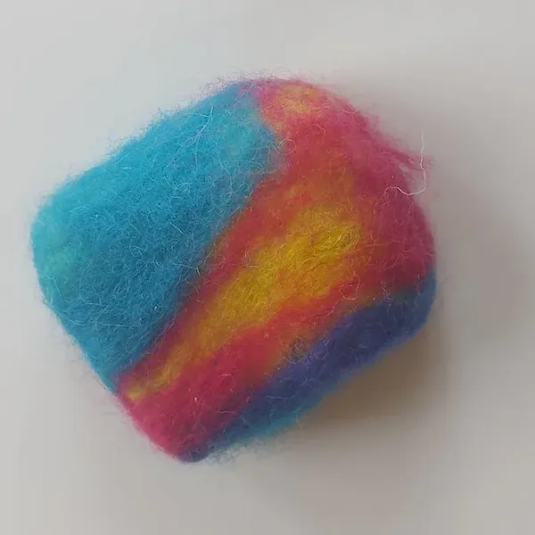 A felted soap bar