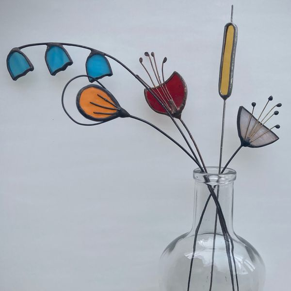 Stained Glass Flowers Course at Zantium Studios