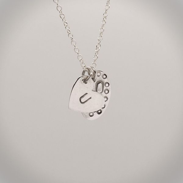 Personalised pendant in silver