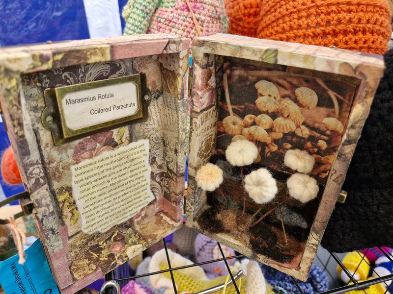 Decopage/mixed media with needle felt 