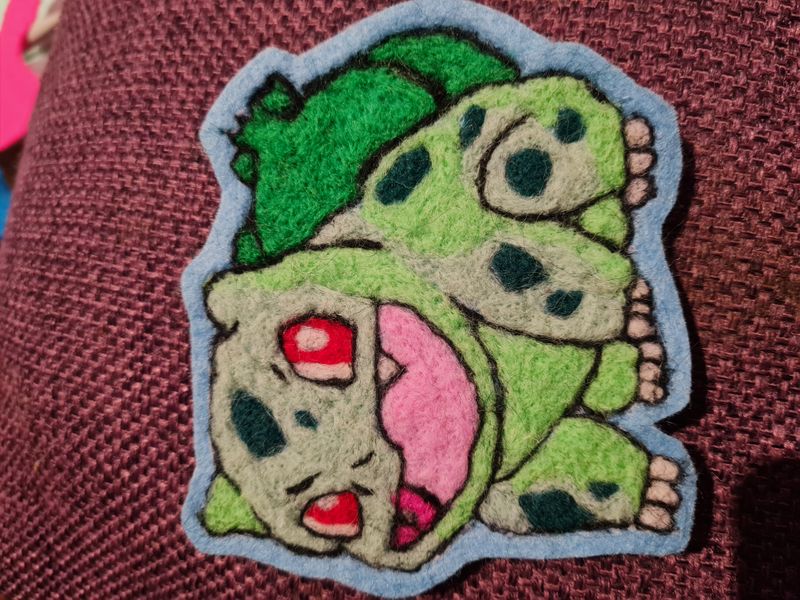 Needlefelt clothes patch