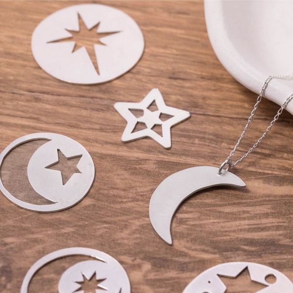 Silver pendants and charms