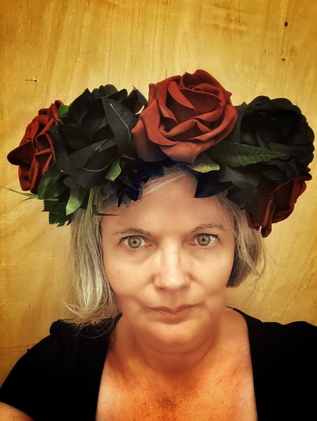 A Gothic inspired flower crown 