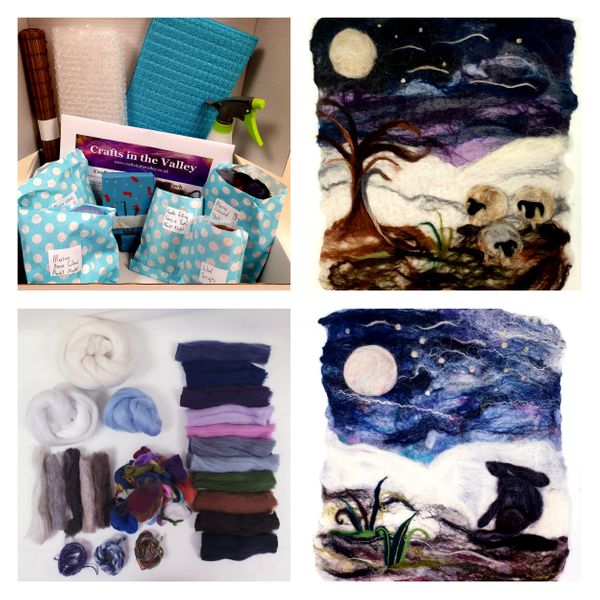 Crafts in the Valley's Moonlit Night Felting Kit.