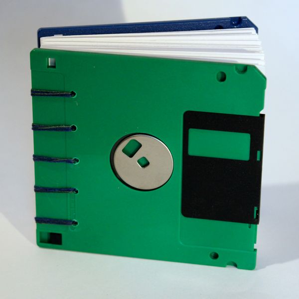 Front of floppy disc book