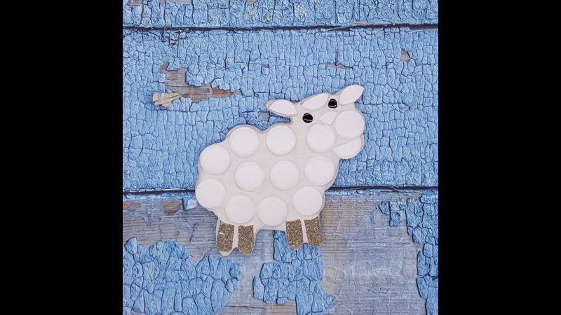 Completed sheep mosaic