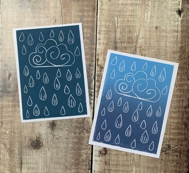 Rainy day print
