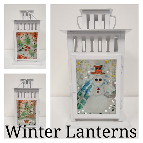 A lovely Christmas Lantern to welcome Father Christmas!