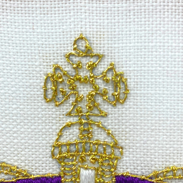 Close up coronation crown details