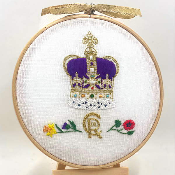 Coronation embroidery kit