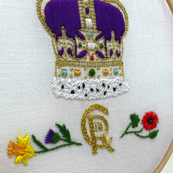 Close up coronation crown details