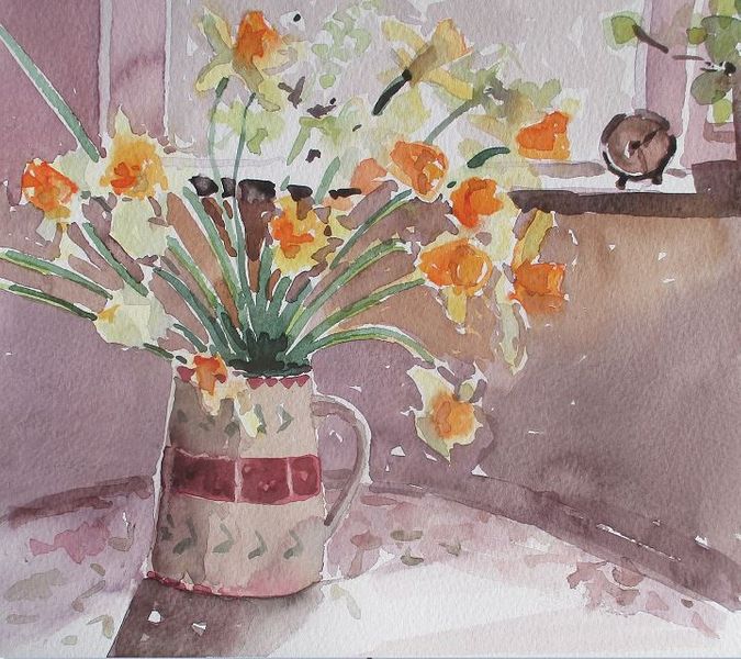 Watercolour by Clare Duvergier