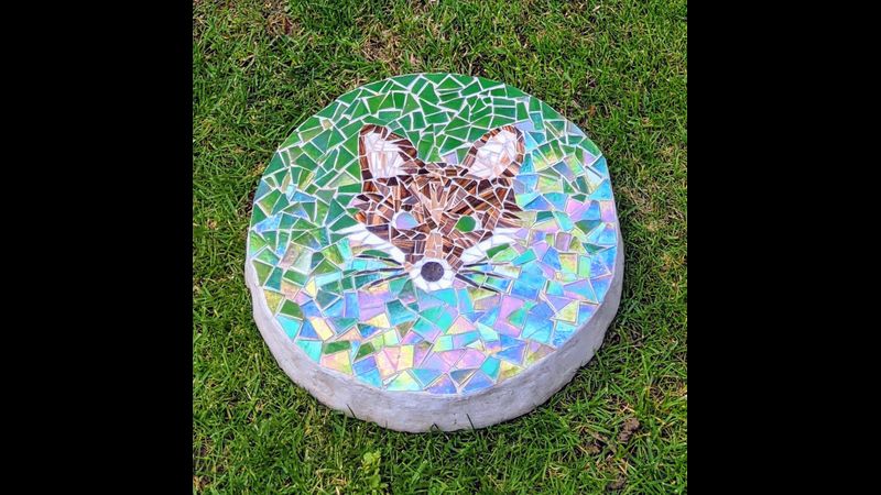 Fox Garden Stepping Stone Mosaic