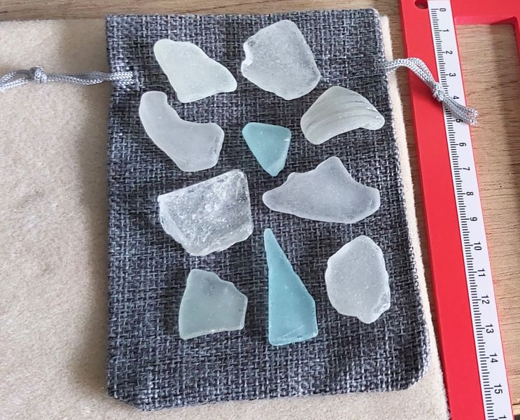 ECO SEA GLASS PIECES VARIOUS SHAPES COLOURS AND TONES
