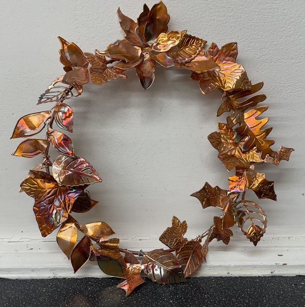 Stunning copper wreath
