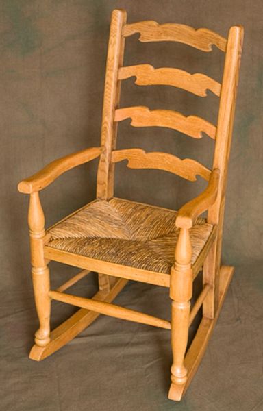 Child's rushed rocking chair