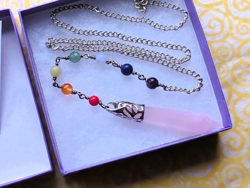 Gorgeous Vibrations from this loving Crystal Pendulum