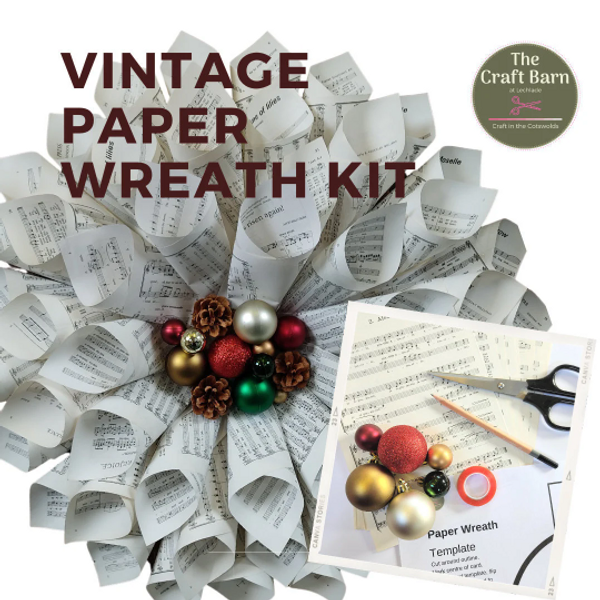 Vintage Paper Wreath Kit