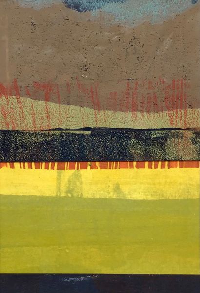 Gelli Plate Printmaking Imagined Landscapes