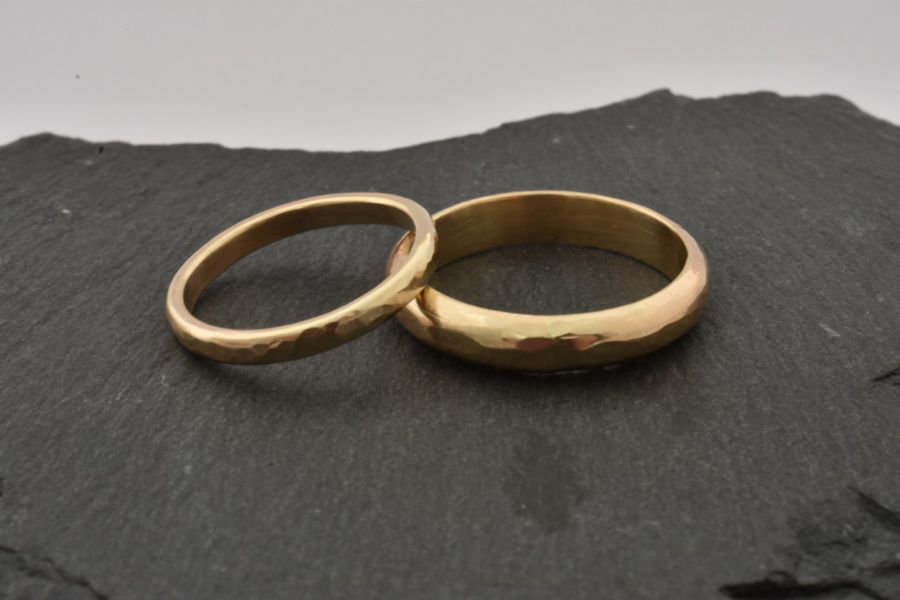 Gold wedding rings 
