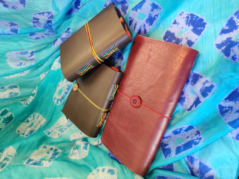 Hand made leather journals