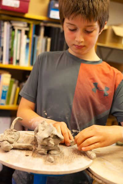 Making clay monsters