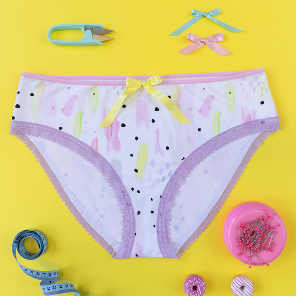 Finished knickers using Tilly & the Buttons Iris Pattern