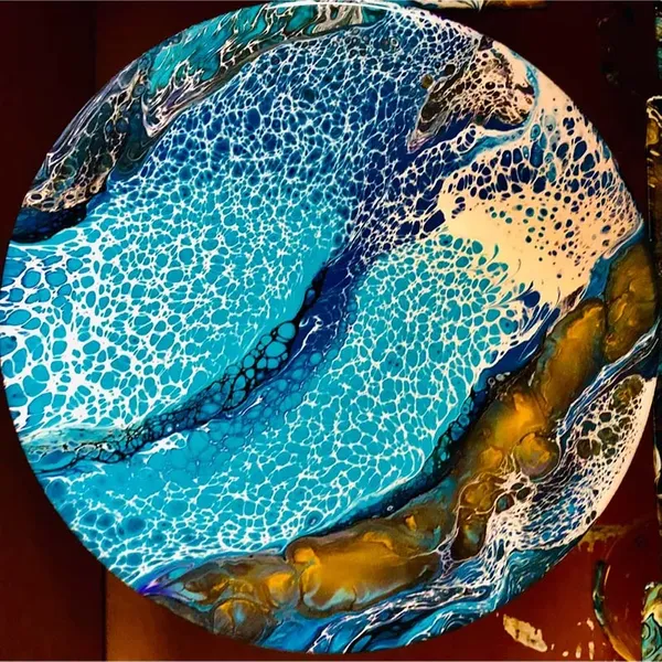 Acrylic  pouring painting 2 