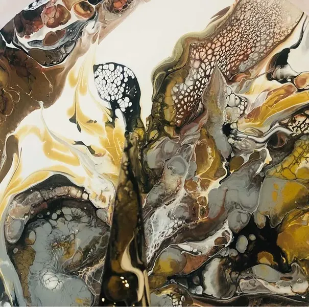 Acrylic pouring painting 3 