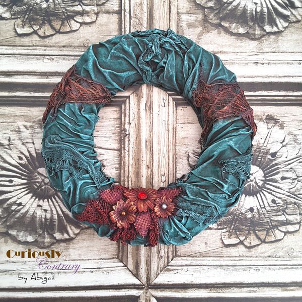 Festive Wreath by Curiously Contrary