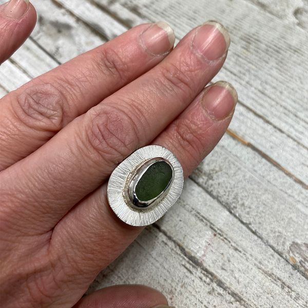 beach glass ring