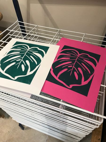 Prints on the drying rack