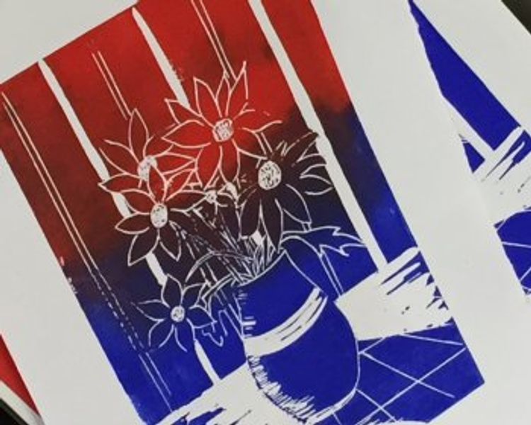 Create your own vibrant printed art - suitable for beginners and up.
