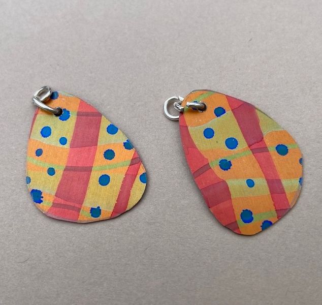 Cowshed Creative jewellery workshop- student earrings