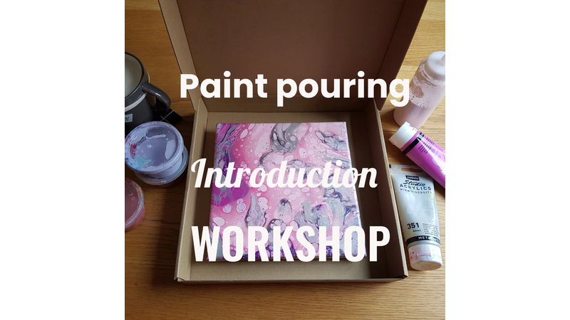 Paint pouring introduction workshop