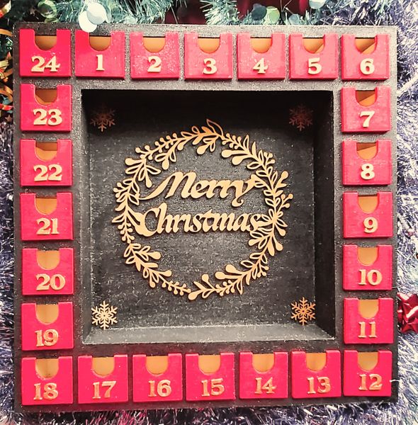 Celebrate Christmas in style with this Charming Wooden Advent Calendar