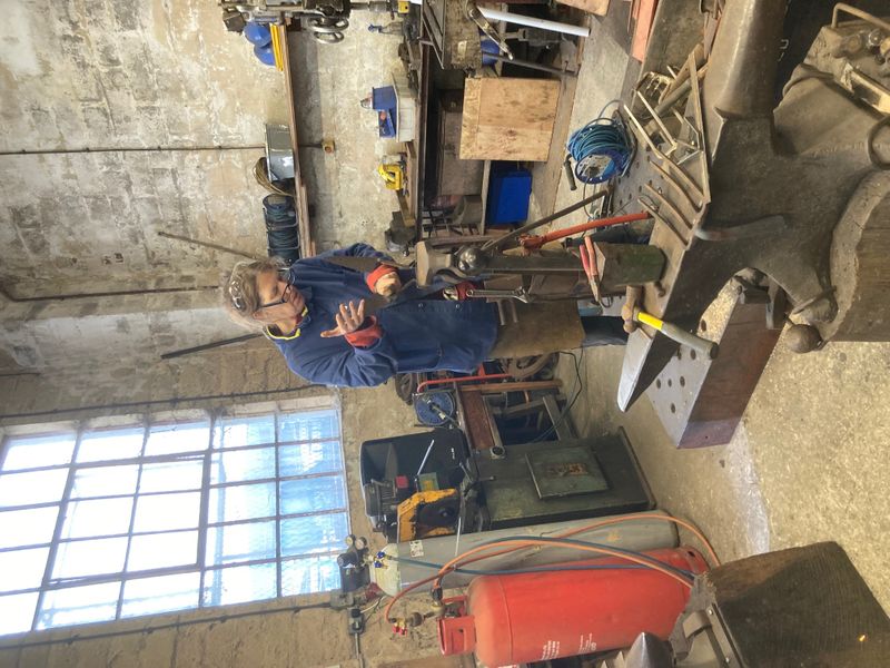 Student in the workshop