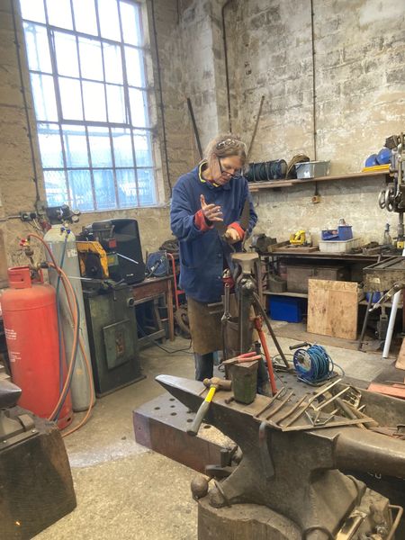 Student in the workshop