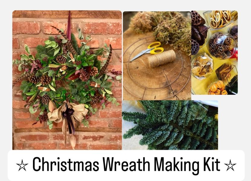 DIY make your own Christmas wreath making kit