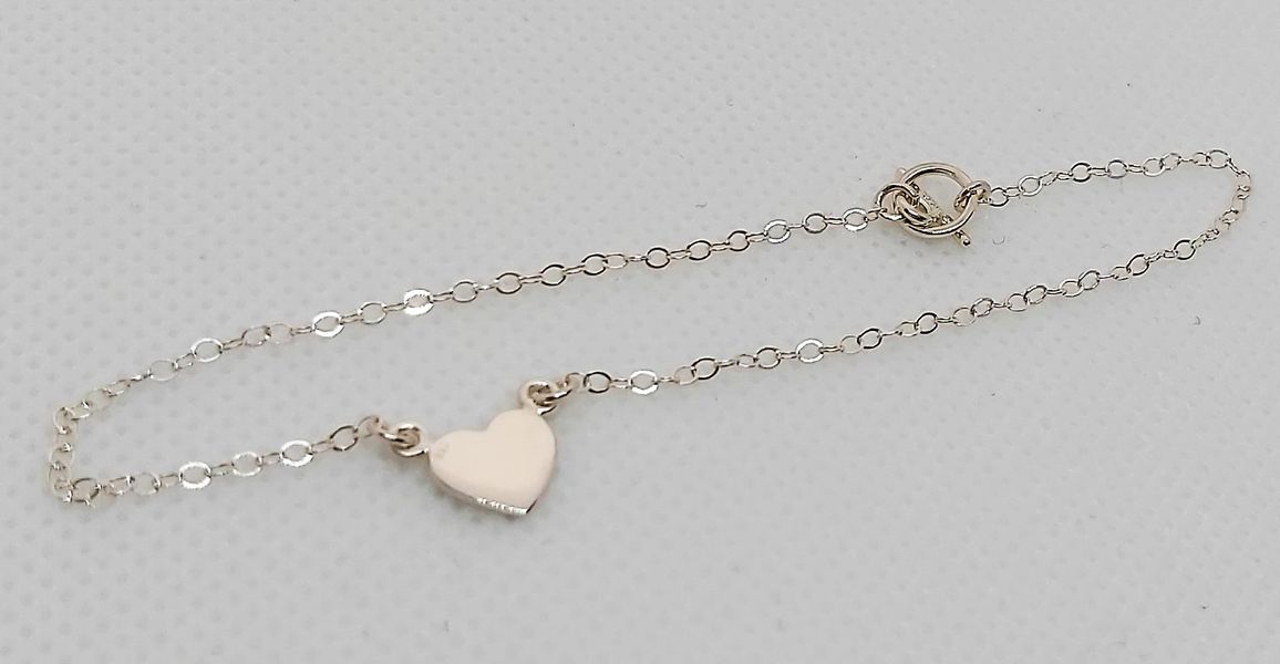♥ HALLMARKED TOGGLE AND HEART 925 STERLING SILVER ♥