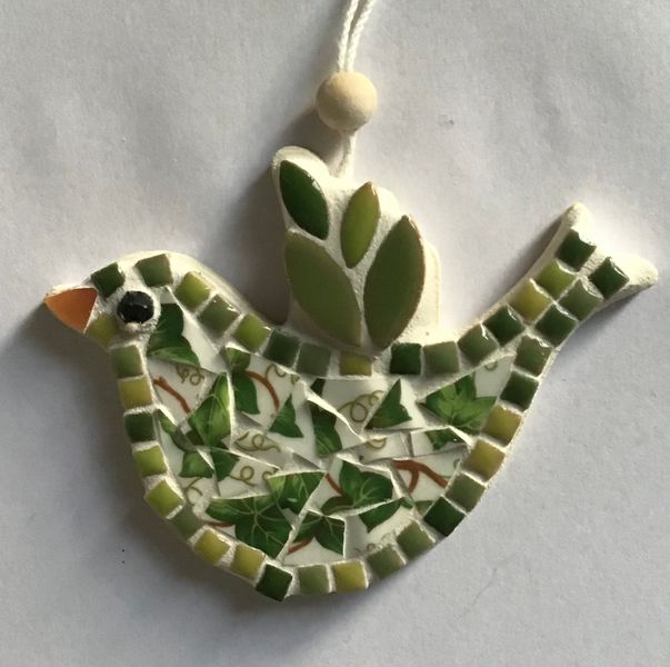 Little mosaic China green bird kit