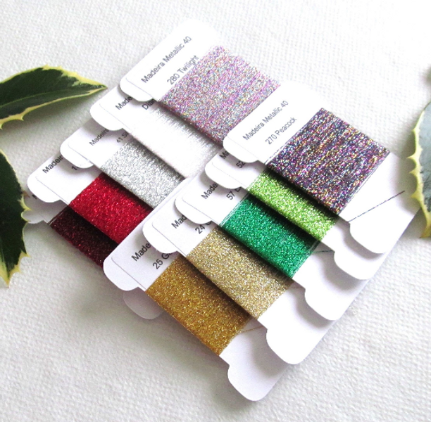 10 Sparkling festive hand embroidery threads