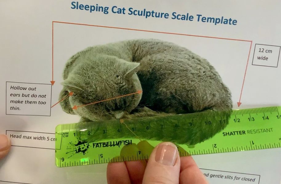Simple to use scale template - ruler included in kit