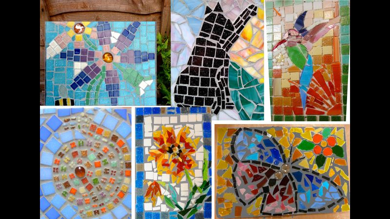 mosaic garden plaque class