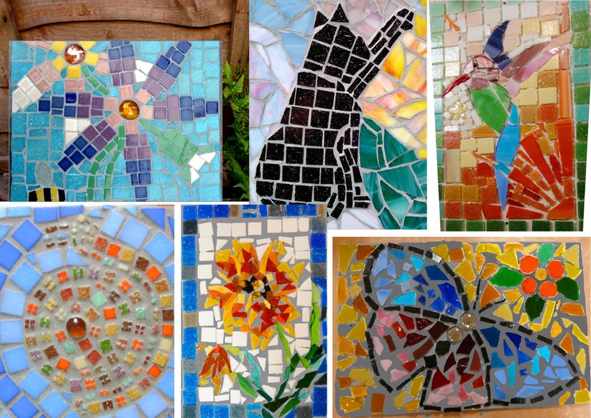 mosaic garden plaque class