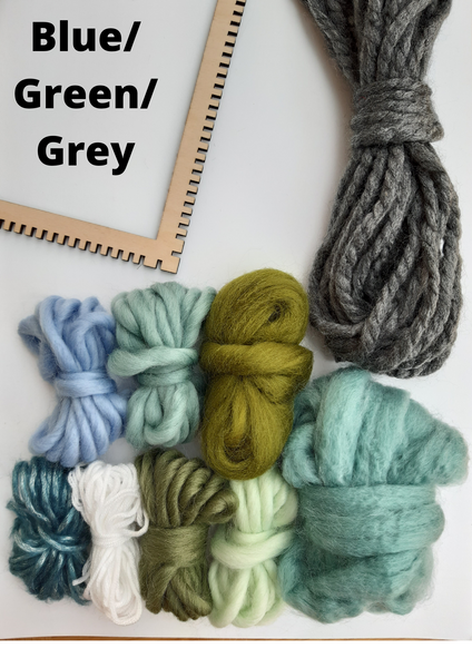 Blue/Green/Grey Yarn and Fibre Choice